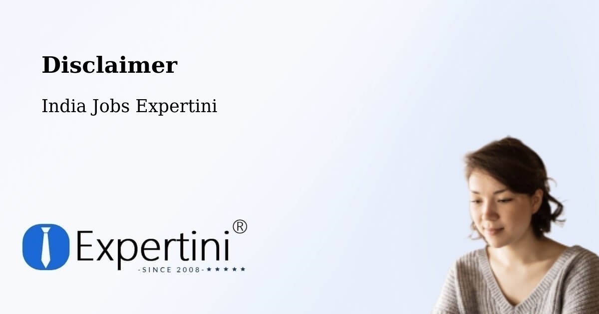 Disclaimer – Samalkot - India Jobs Expertini